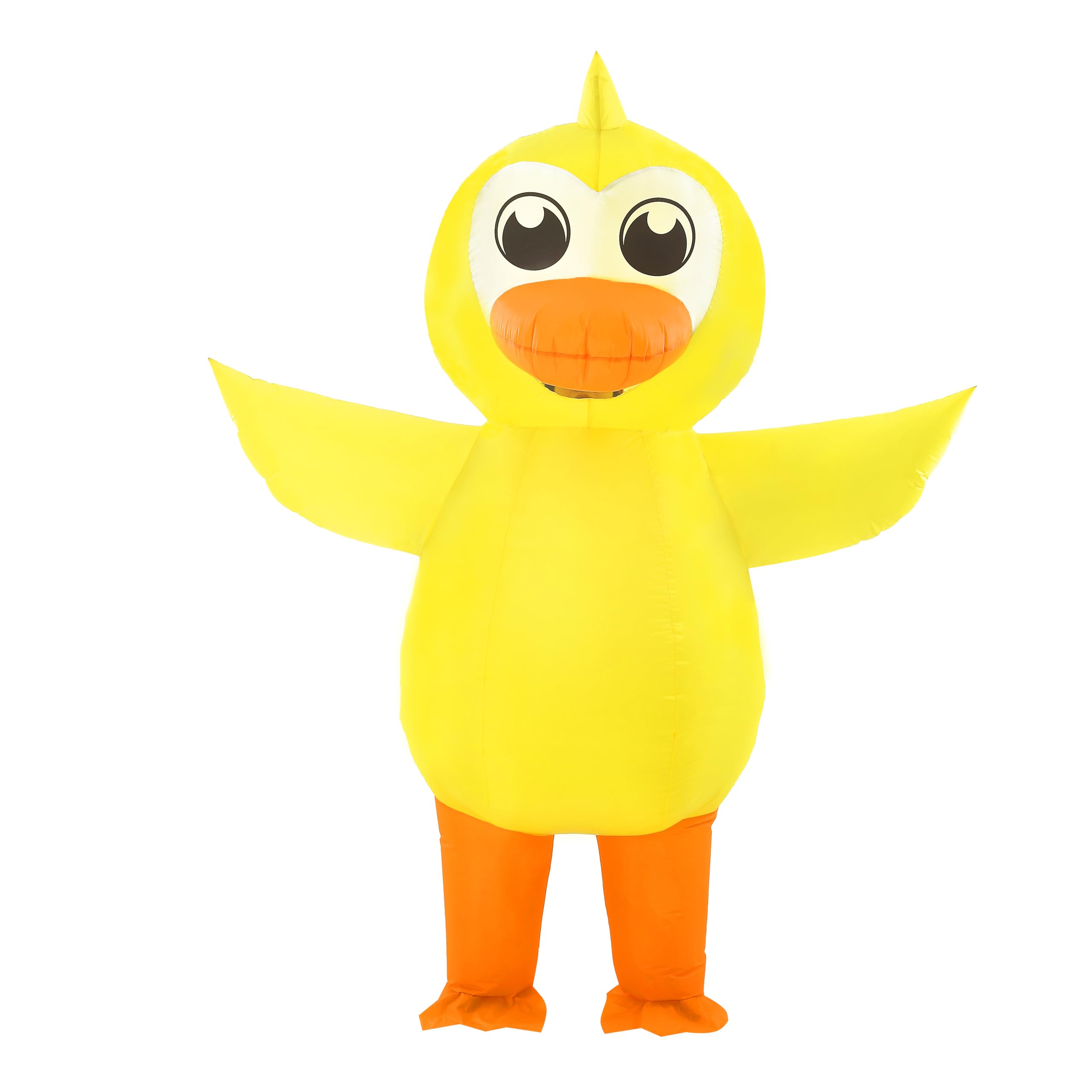 Blow Up Duck Inflatable Costume Inflatable Duck Costume Adult For Party Cosplay Halloween (Yellow)
