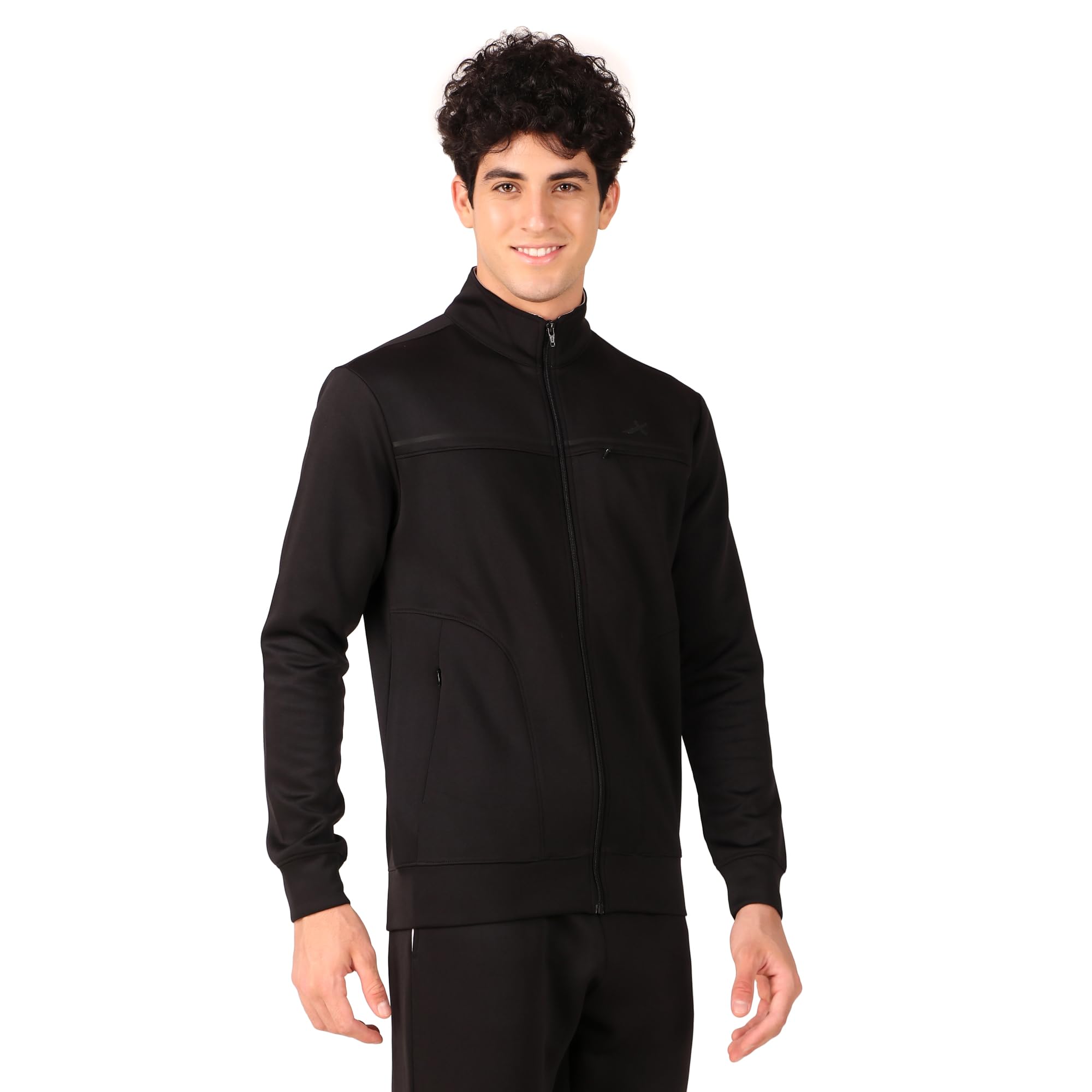 Vector X OMJ-327 Men's Sports/Gym Wear Winter Zipper Flat Neck