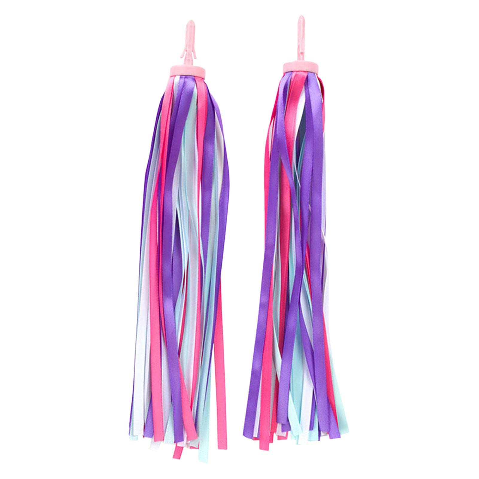 TidySphere Fahrrad Luftschlangen Set - Bunte Lenkerfransen Mit Klingel Für Kinder