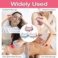 Vista 5 de Masajeador de acupresión de cabeza y cuerpo, herramienta de silicona flexible para dolor de cabeza, cuello, hombros, dolor de piernas, fatiga