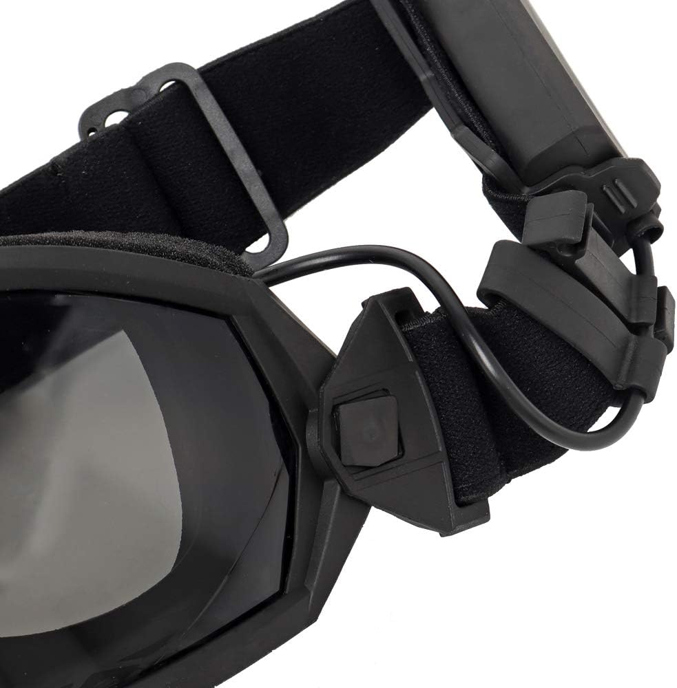 Tactical Airsoft Goggles Anti Fog Military Glasses with Fan System for Paintball Riding Shooting Hunting : Sports & Outdoors