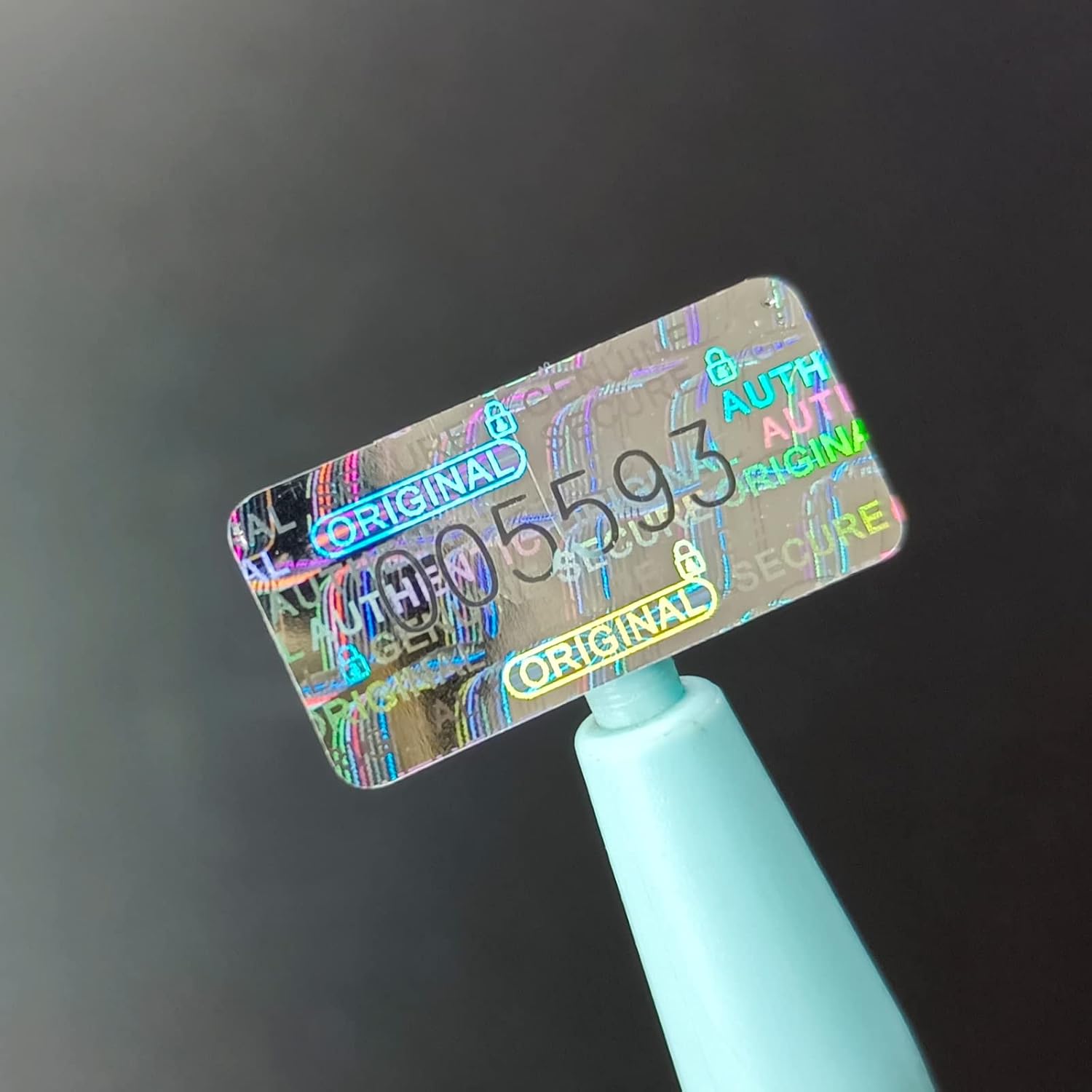 650pcs Tamper Proof Hologram Stickers Genuine Guarantee Warranty Void Seal Security Seal Labels with Unique Serial Number Tamer evident Sticker(0.8x0.4inch,Silver)