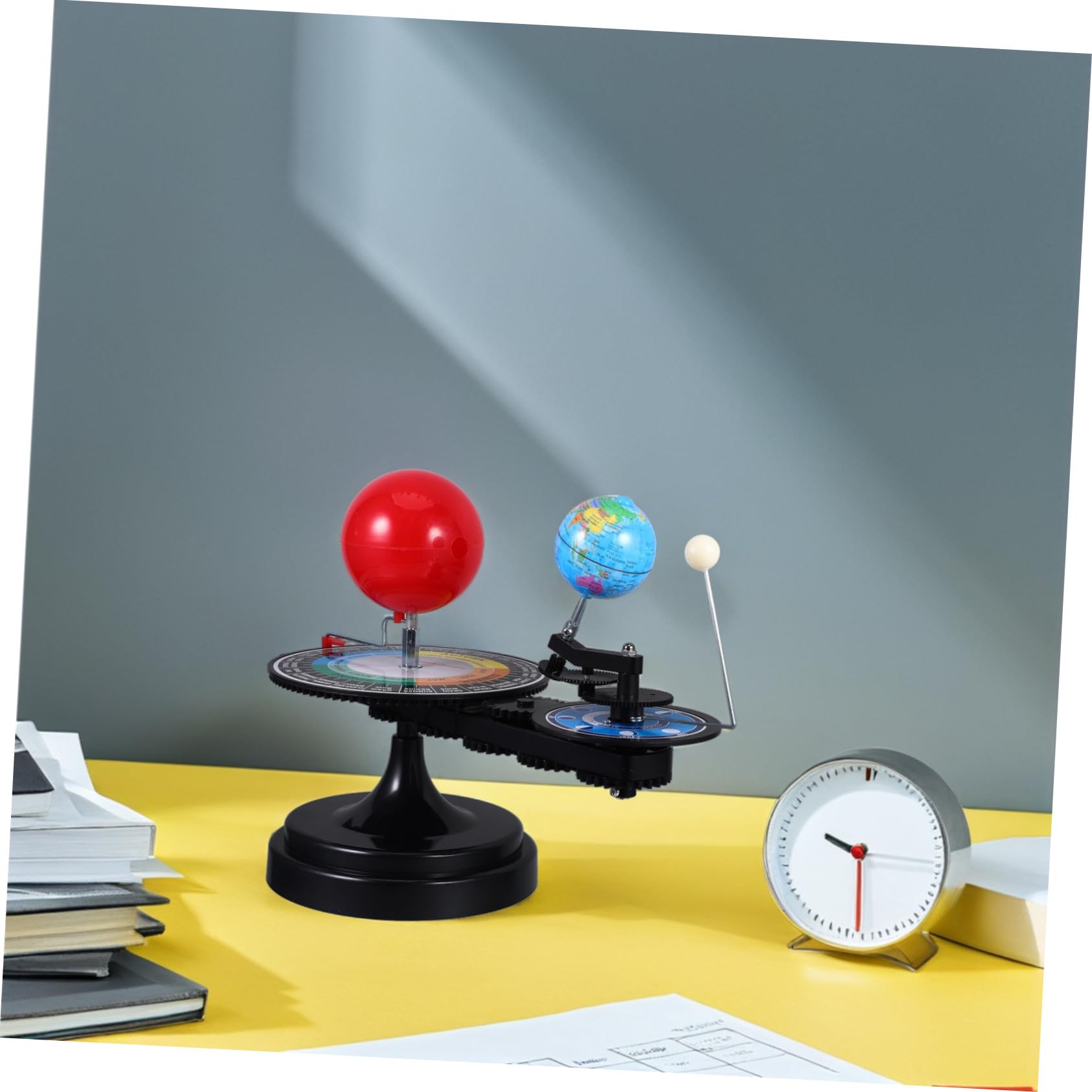 Solarspielzeug Sonnensystem Planetenmodell aus Kunststoff für Kinder | Spielzeug für Sonnensystem, Erde Sonne Mond Bewegungsmodell, für Astronomie Lernen und Unterricht