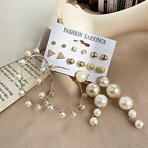 Image of Shining Diva Fashion Stylish Combo Metal Earrings for Women and Girls