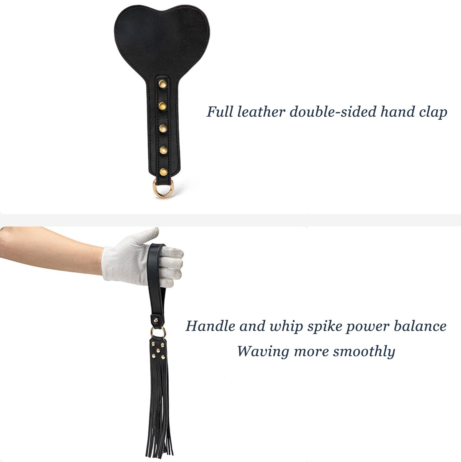 8 PCS SM Sesso Bondage Set, Vincoli Giocattoli del Sesso per Le Coppie, Kit Bondage Giocattolo Sessuale per Adulti, Portatile Manette in Pelle Sexy Giocattoli Frusta-Black