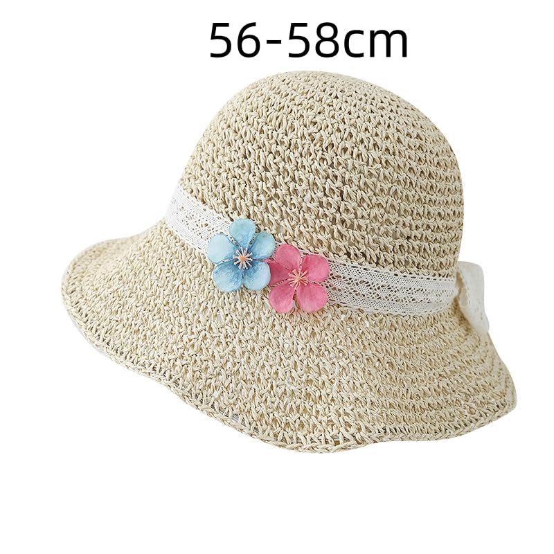 Sombrero de Verano para Mujer,ala Ancha,con Protección UV,Transpirable,para Playa,para Exteriores,Vacaciones y Viajes