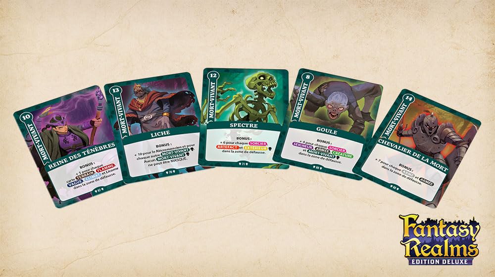 Don't Panic Games | Fantasy Realms édition Deluxe | Jeu de société | À partir de 14 Ans | 3-6 Joueurs | 20 Minutes