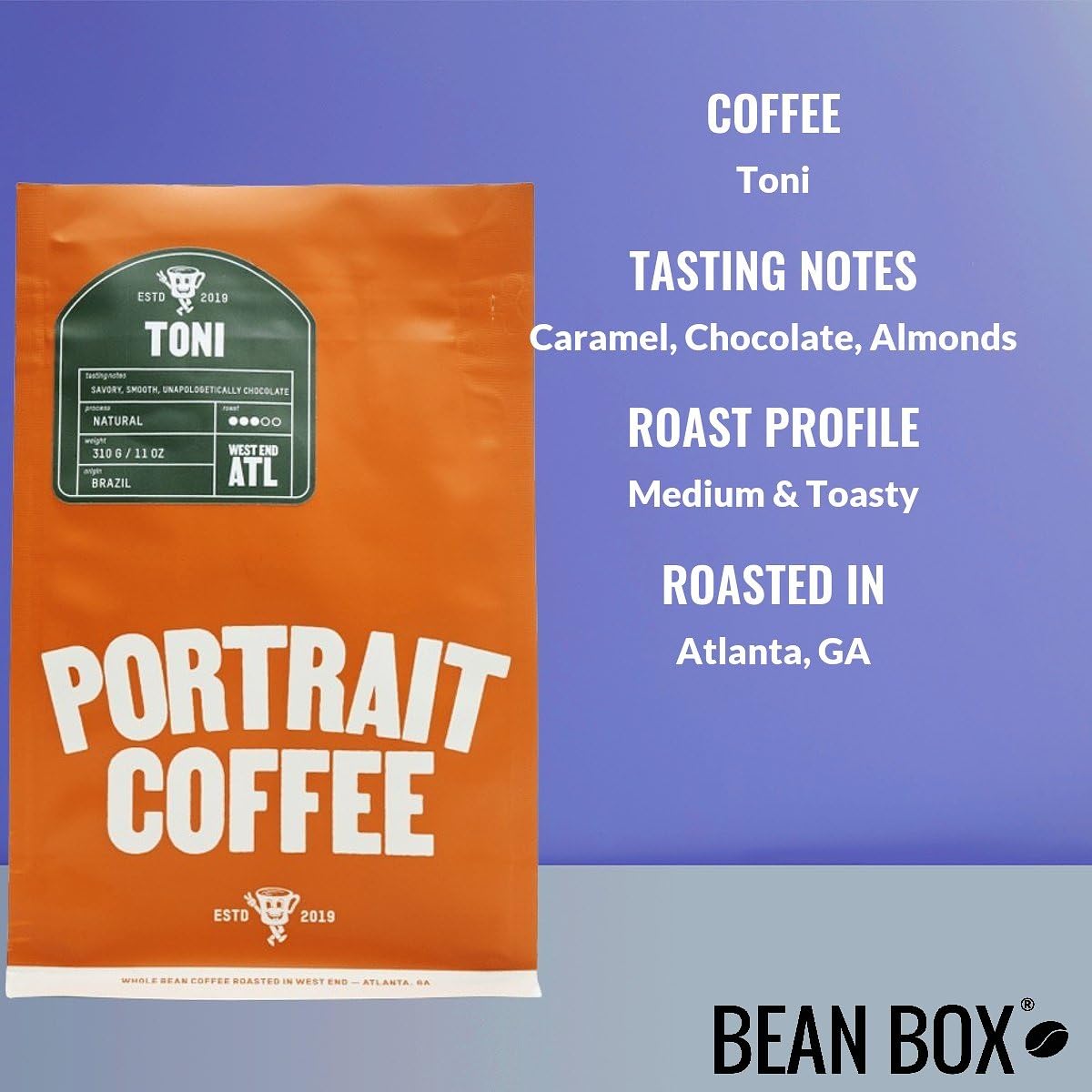 Bean Box Coffee Sampler - Roasted by Portrait, 2-Pack, Whole Bean Coffee, Gourmet Coffee