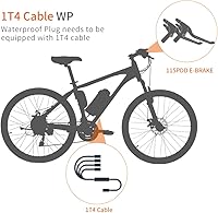 Vista 6 de Maneta de freno para bicicleta eléctrica WUXING 115PDD, empuñaduras de freno para bicicleta eléctrica o scooter E, accesorios de bicicleta eléctrica