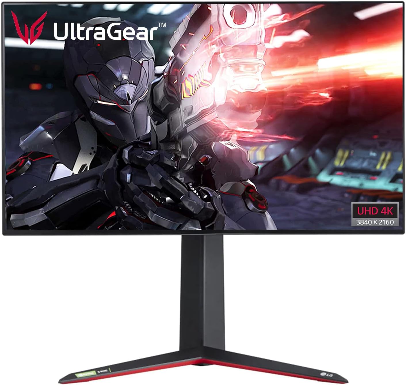LG Ultragear - 27Gn950, 27 Inch (68.58 Cm) 3840 x 2160 Pixels 4K-Uhd, Nano IPS 144Hz, 1Ms G-Sync Compatible Gaming Monitor Display Port, Hdmi, USB Up/Down, Has Stand, RGB Sphere Lighting, LCD (Black)