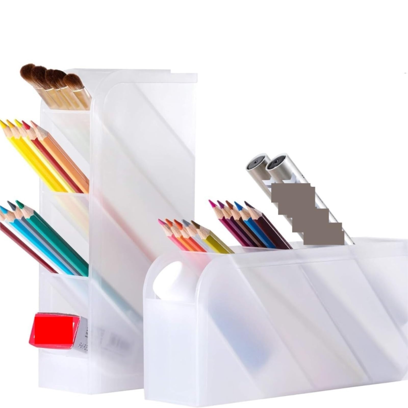 Stiftköcher Dieser Stifthalter Mit Vier Fächern Ist for Büros, Schulen Und Privathaushalte Geeignet Organizer(White)
