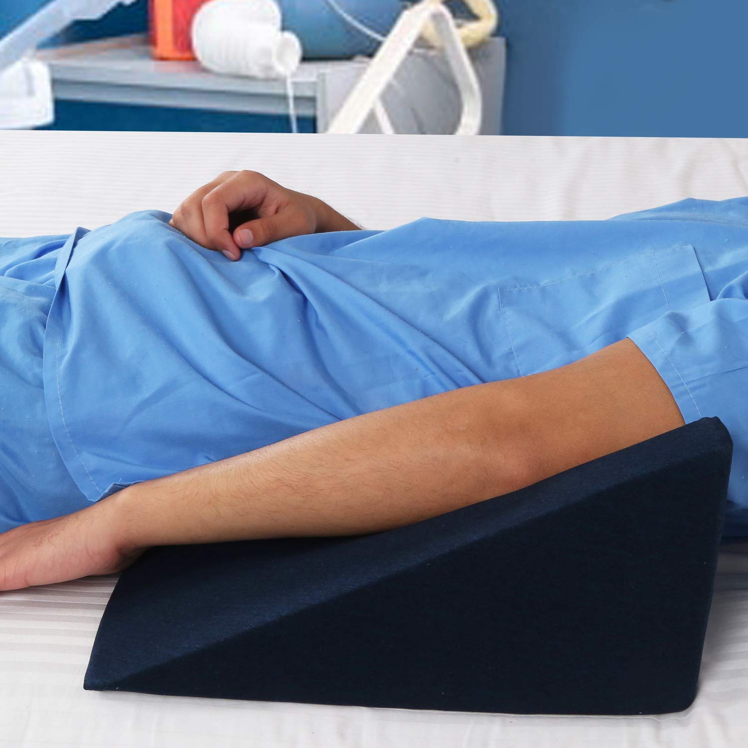Metron Hand Arm Wrist Support Slope Elevator for Recovery & Stabilization from Swelling Edema Splinting Fabrication Stroke Recovery | Washable Cover | Dark Color | Pack of 1 Pc - Image 3 thumbnail