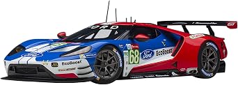 AUTOART 81912 1/18 Ford GT 2019 #68 Le Mans 24 Hour Race LMGTE Pro Class, Blue/White/Red Finished Product