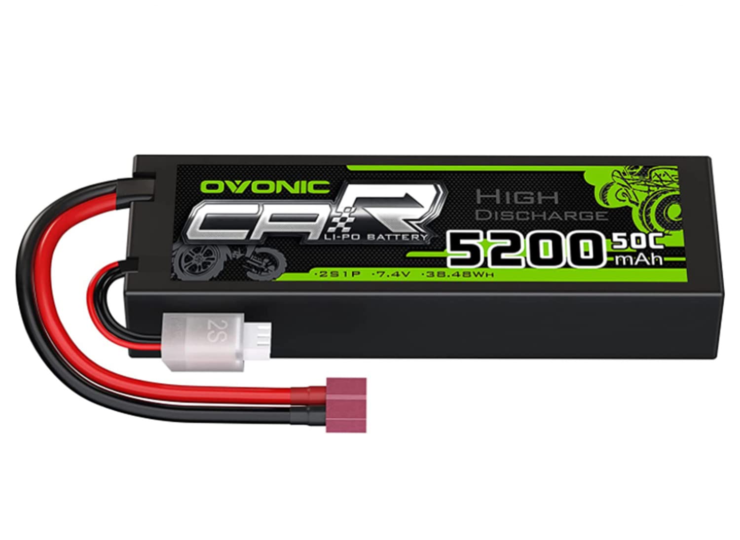 Lot De 2 Batteries LiPo OVONIC 11.1V 2200mAh 25C 3S – Connecteur Deans | Pour Voiture, Hélicoptère RC