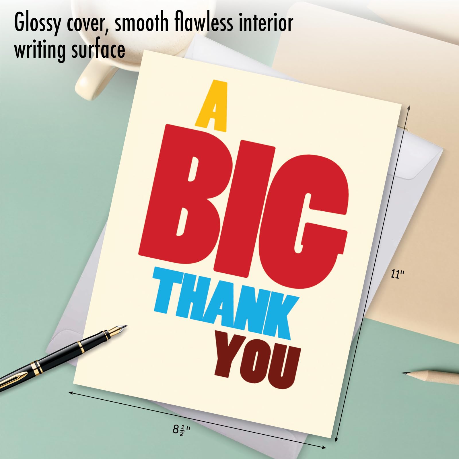 J9689 Jumbo Funny Thank You Card: Big Thank You with Envelope