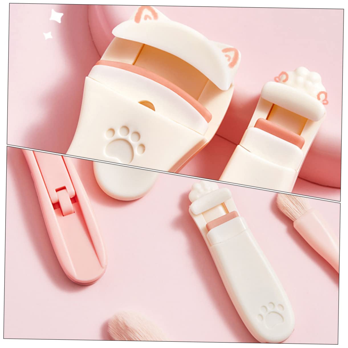 Healeved 10piezas Curlers De Pestañas Portátiles Rizador Profesional De Herramienta De Maquillaje Para Pestañas Diseño Ergonómico Para