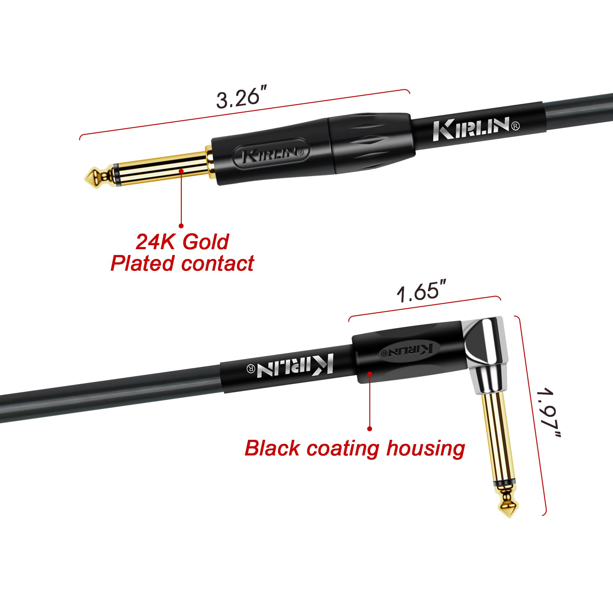 Kirlin IPK-222BFGL/BKE Premium kabel spiralny, 9 m, czarny