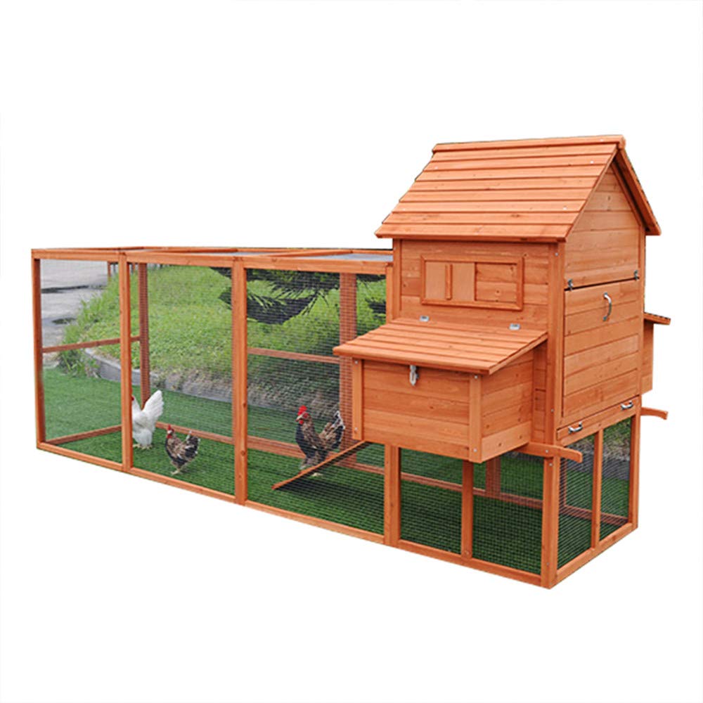 Buy Large Fir Wood Chicken Coop Rabbit Hutch,Garden Backyard Pet House
