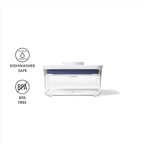 Miniatura 8 de OXO Good Grips POP - Contenedor hermético para almacenamiento de alimentos - Mini cuadrado grande de 1.1 cuartos de galón, ideal para bolsas de té,