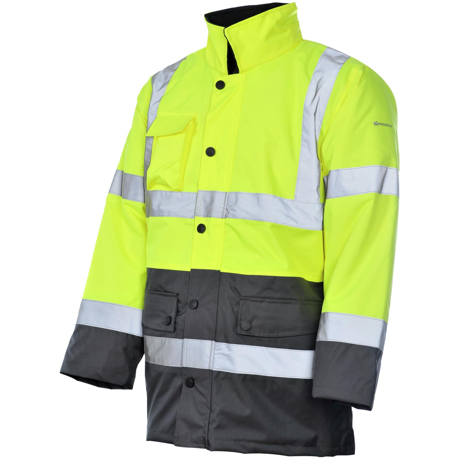 WÜRTH MODYF Parka de Trabajo Alta Visibilidad 3/2 Amarillo/Grey - Tamaño L