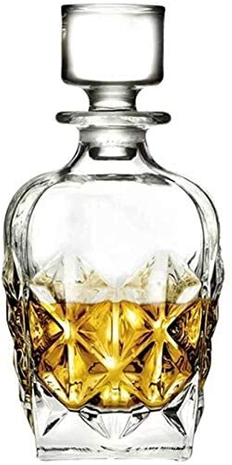 Whiskey Decanter Sets Whiskey Decanter Set For Men Wine Decanter Crystal Glass Whiskey Bottle Wine Decanter 800ml Whiskey Glass (Color : #6) (I)