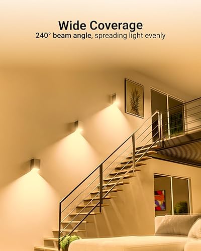 Miniatura 7 de Sunco - Paquete de 10 bombillas LED GU24 A19, 2 puntas, 800 LM, 9 W (equivalente a 60 W), blanco suave de 2700 K, regulable, base de pines GU24