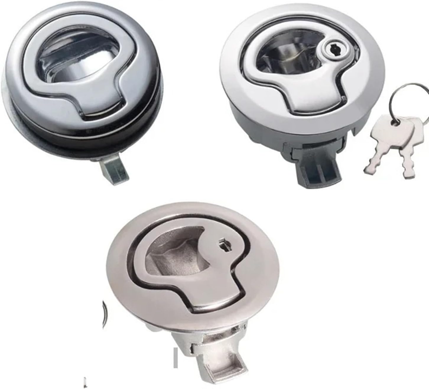 Handle Cinet Lock for Truck Car Trunk Motorcycle Box Locker Yacht Cupboard Car-Styling Hardware DIY MS475 H 1Pcs(Zinc Alloy with Key)