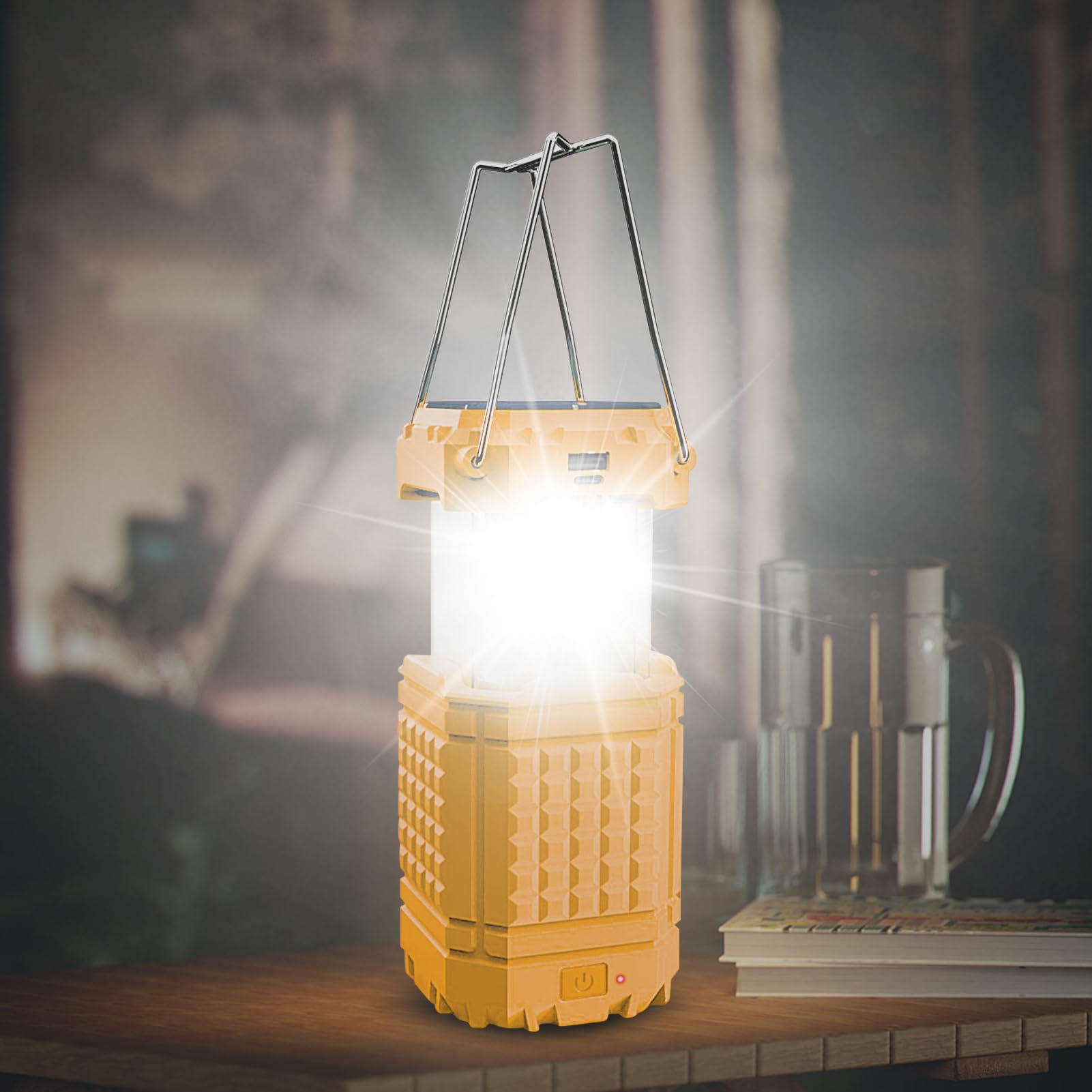 Lampada da campeggio solare | Torcia pieghevole LED per tenda solare USB,per riparazione auto, arrampicata, giardino, cortile, cortile, back-cortile, escursionismo, pesca