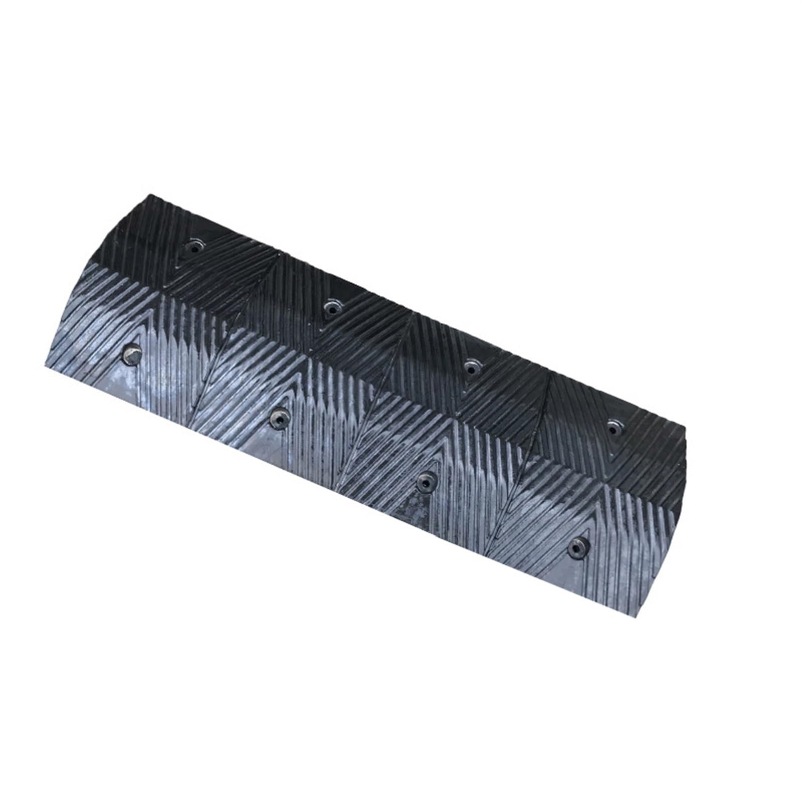 Rampa Protectora De Cables Negra De Alta Resistencia, Rampa De Velocidad De Goma Antideslizante, Reductor De Velocidad De 1 Canal con Pernos para Interiores, Oficinas Y Almace.