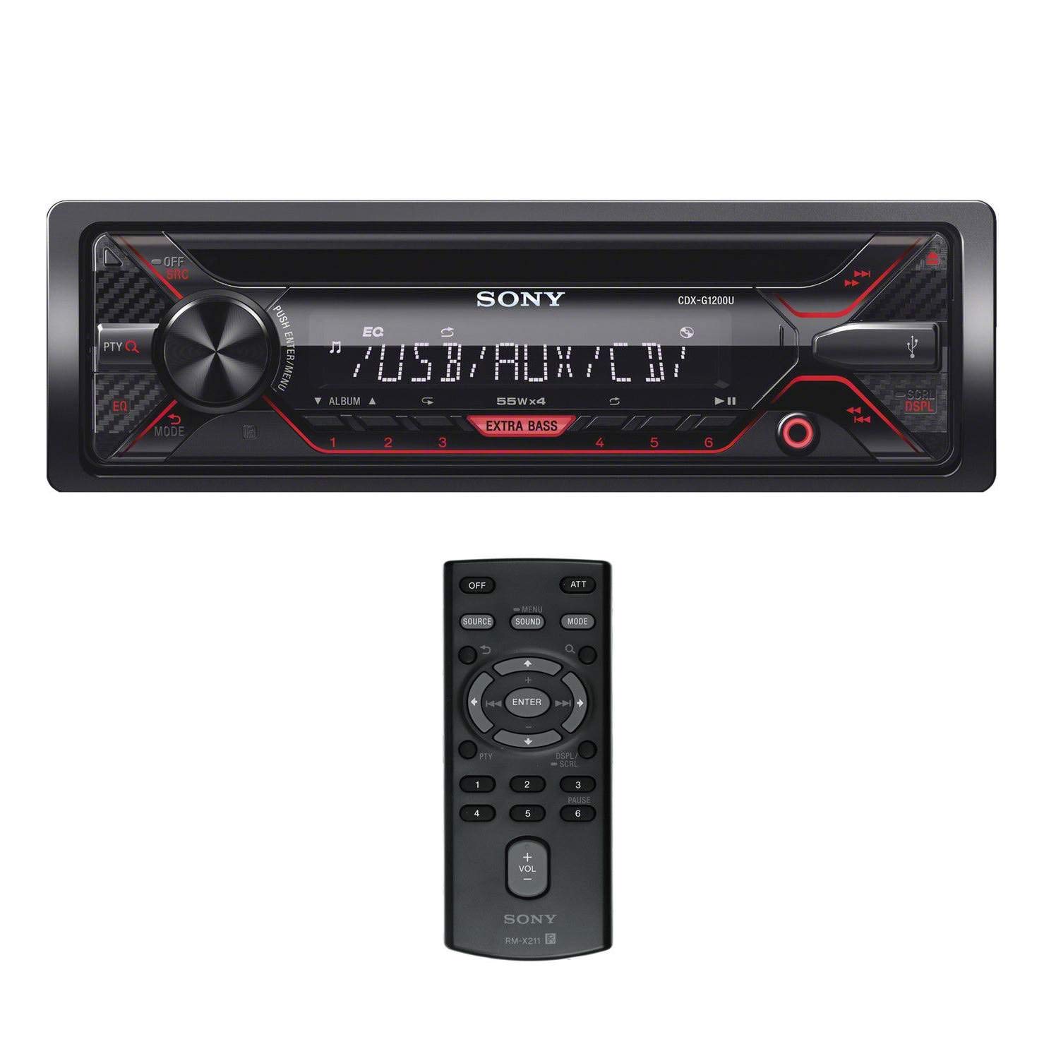 Amazon.com: Sony CDX-G1200U 55Wx4ch max CD Receiver with USB and