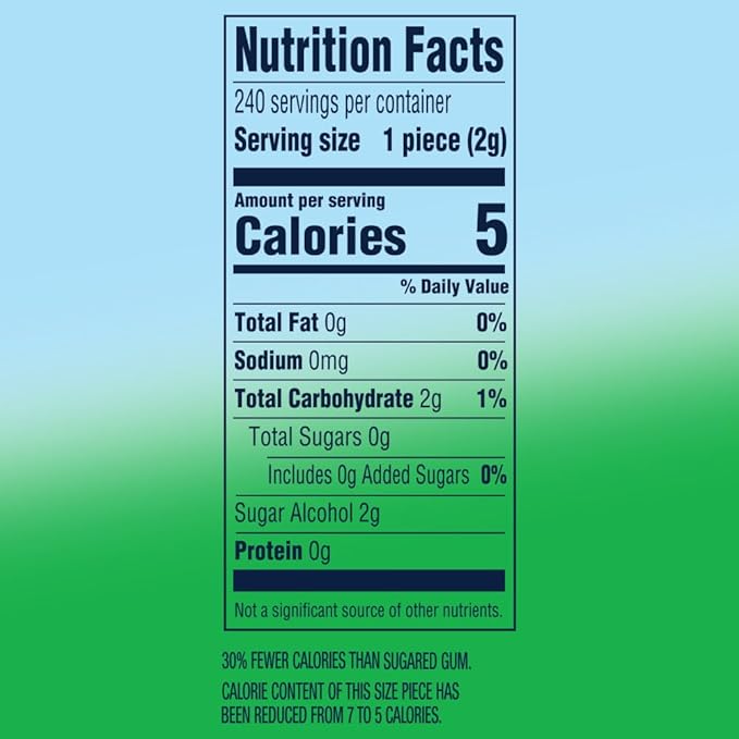 Chicle EXTRA Refreshers Spearmint Sin Azúcar, Pack de 6 x 40 Unidades miniatura 2