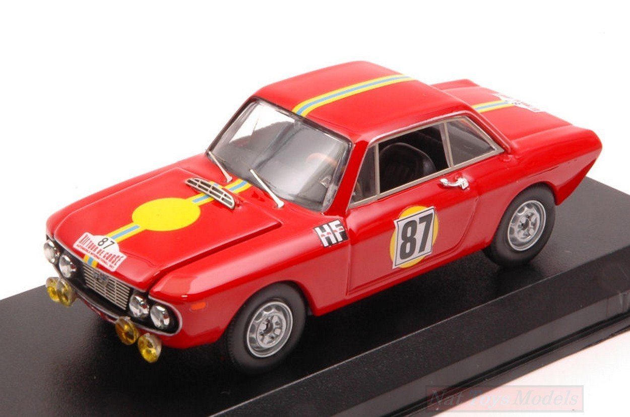 SCALE MODEL COMPATIBLE WITH LANCIA FULVIA HF N.87 WINNER T.DE CORSE 1967 S.MUNARI-L.LOMBARDINI 1:43 BEST MODEL BT9659