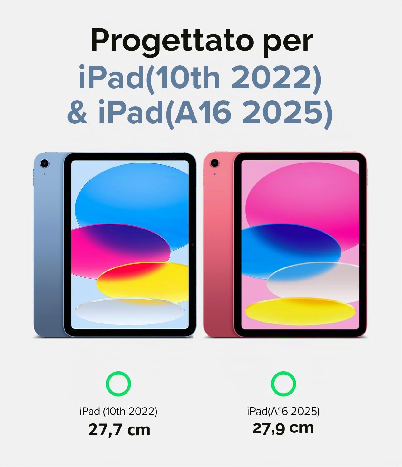 Ringke Fusion Compatibile con Cover iPad A16 / iPad 10th, Custodia Antiurto Trasparente con Porta Penna - Clear