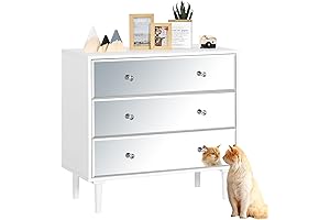 STHOUYN Small Dresser with Mirror