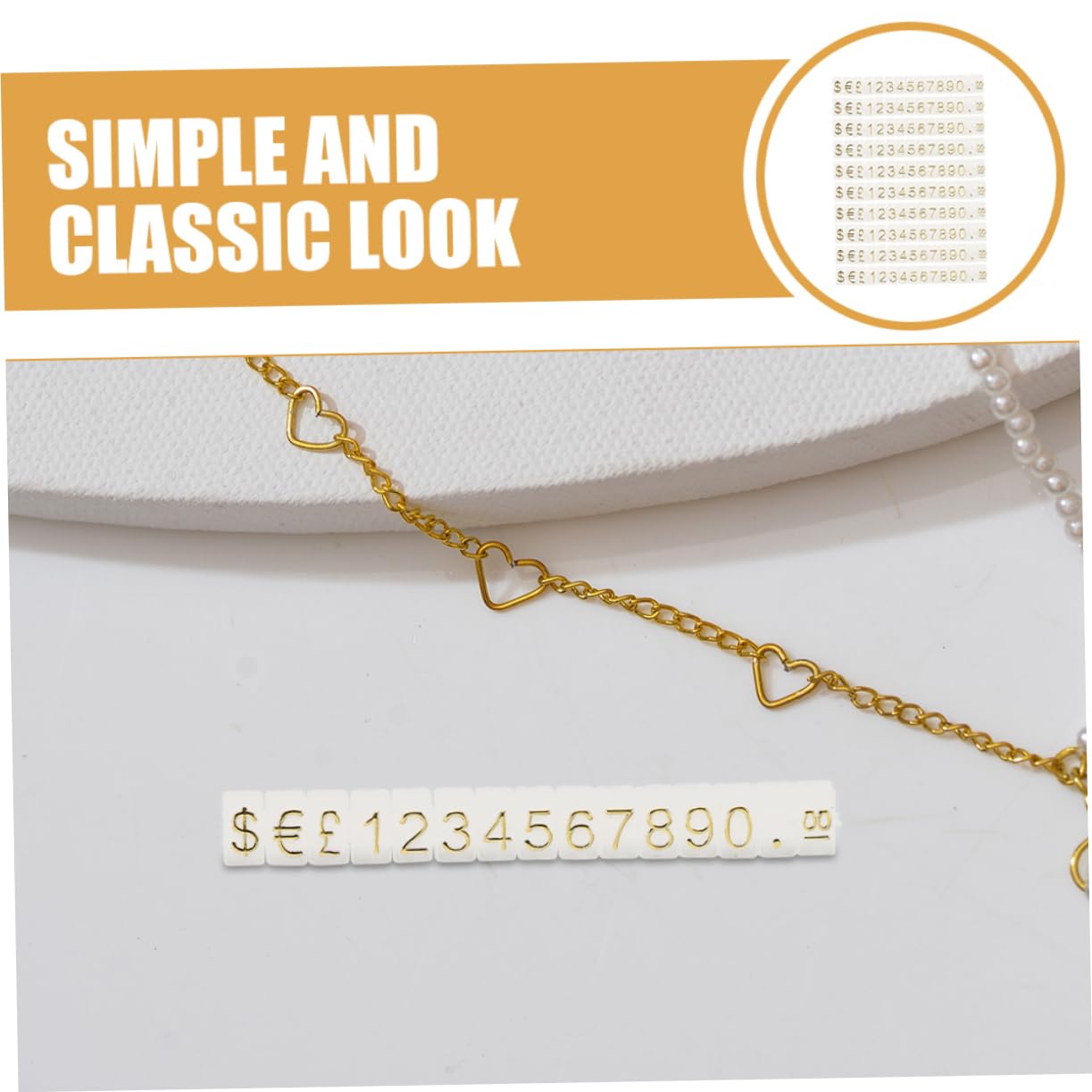 Housoutil 4 Sätze Preisschild Halter Für Schmuck Verstellbarer Preisanzeige Mit Basis Transparentes Preisdisplay Für Einzelhandel Und Geschäft Robustes Und Design 10 Saiten * 4