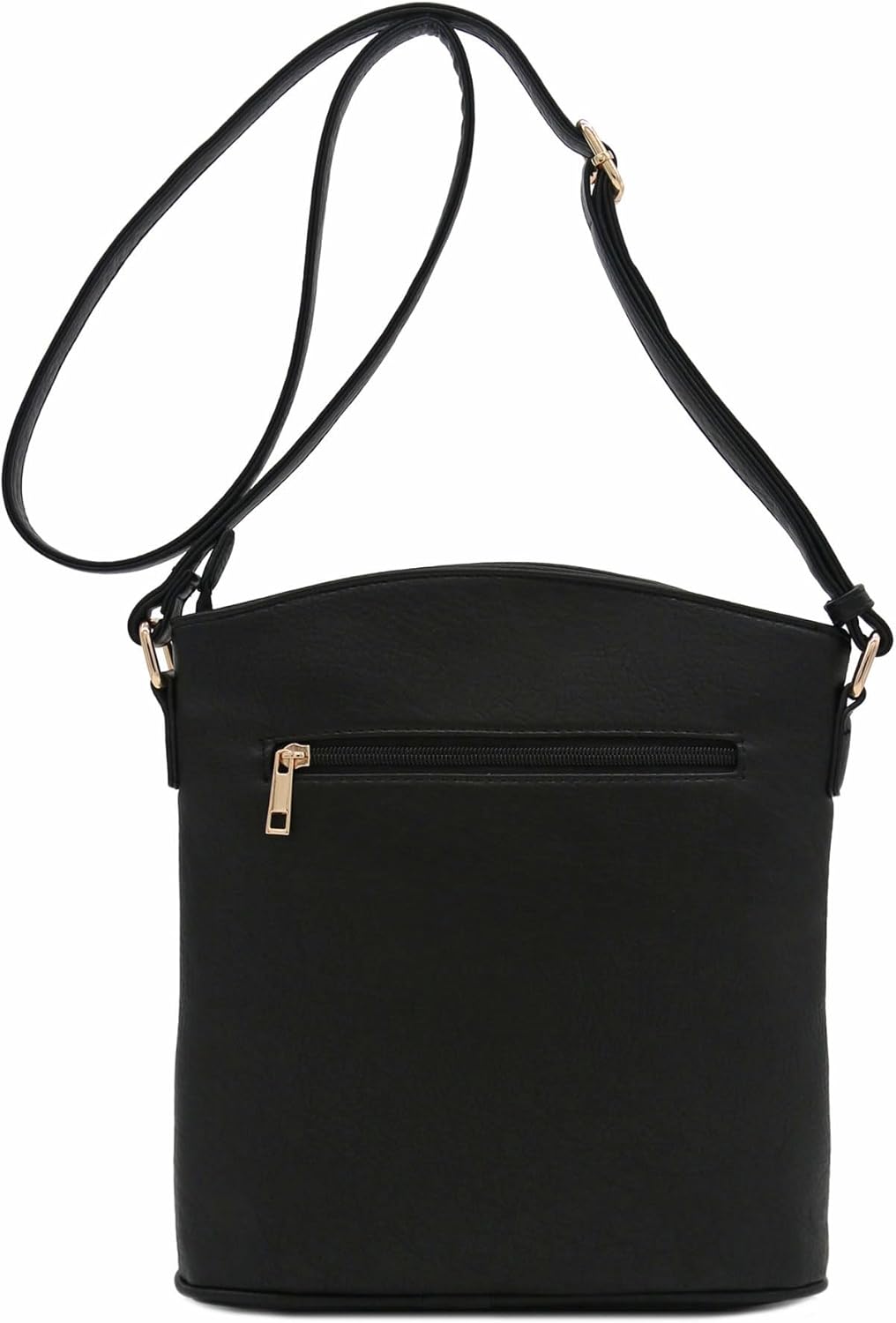 ALYSSA Triple Zip Pocket Large Crossbody Bag - Image 7