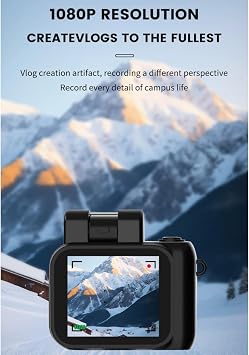 Mini Keychain Camera - 1080P HD, Worlds Smallest, KeyCam with 6 Filters, 100 Mins Battery Life, 32GB Memory for Students
