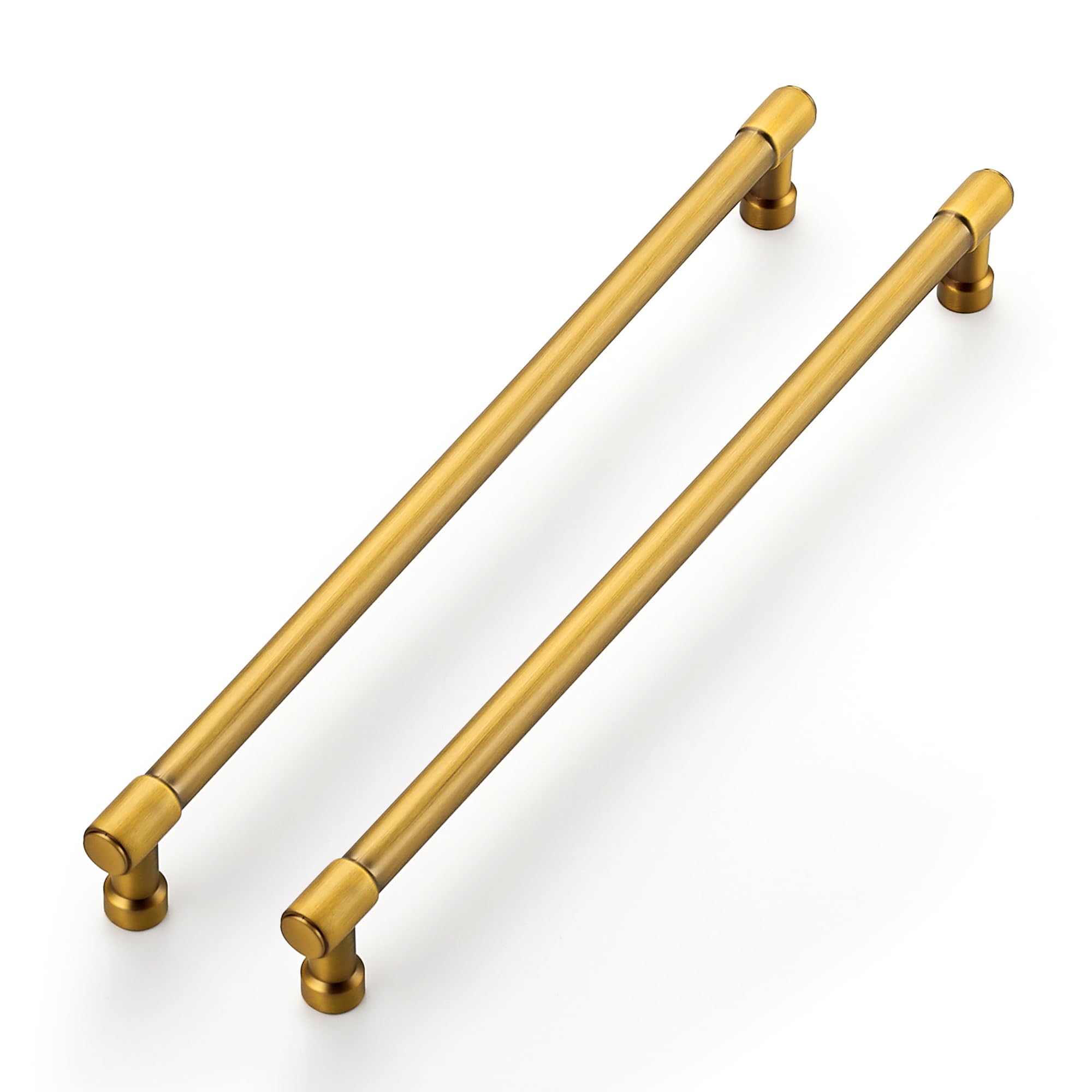 Ravinte Brushed Brass Kitchen Pulls Cabinet Handles 10 Inch 10 Pack
