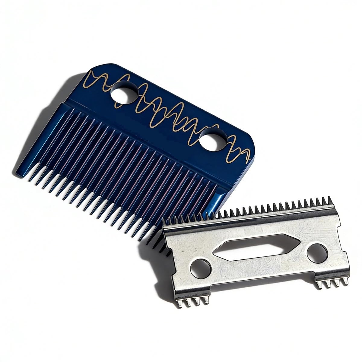 Echo Fade Professionelle Haarschneidemaschine Ersatzklinge 9CR13 Edelstahl-Schneidkopf, Kompatibel Mit, Kompatibel For WAHL, MRD Gamma SC 2020C(2pc ECHO blade)