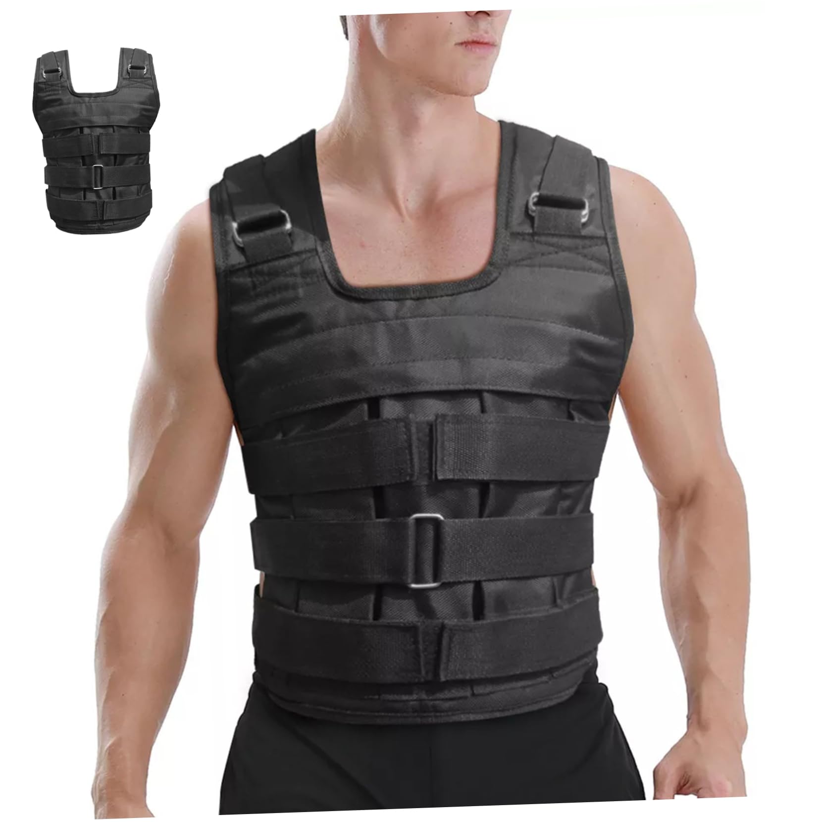 ifundom Adjustable Weighted Vest for Adults Durable Gym Weight Vest for Running Strength Training Workouts Breathable Fabric Multiple Weights Stylish Comfortable Design
