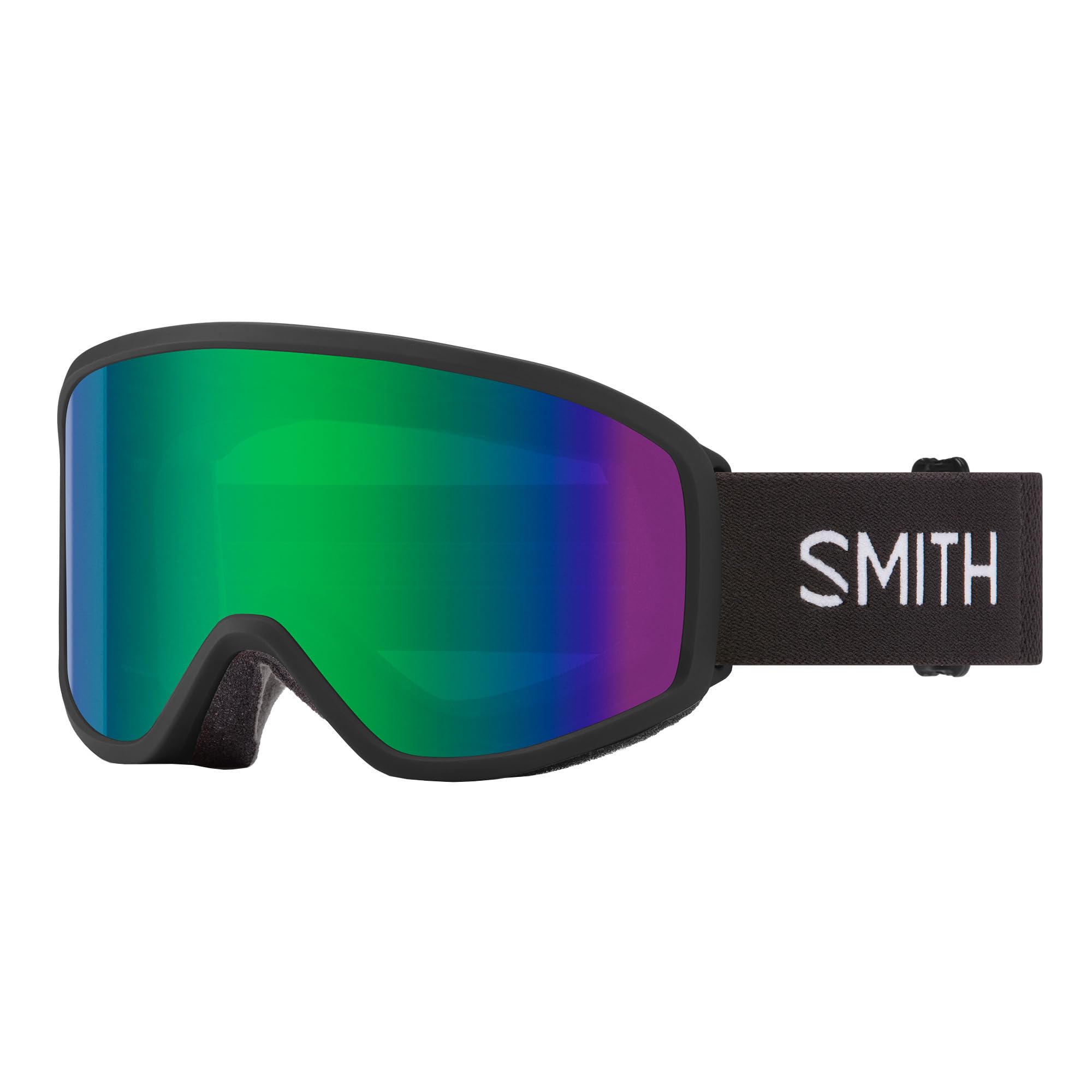 Smith REASON OTG Unisex-Skibrille Vollrand Monoscheibe Acetat-Gestell, schwarz