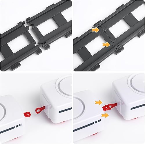 Miniatura 4 de Tren de sushi, mesa giratoria de tren alimentario, juguete eléctrico con pilas, platos japoneses de sashimi debajo del árbol de Navidad, pista de