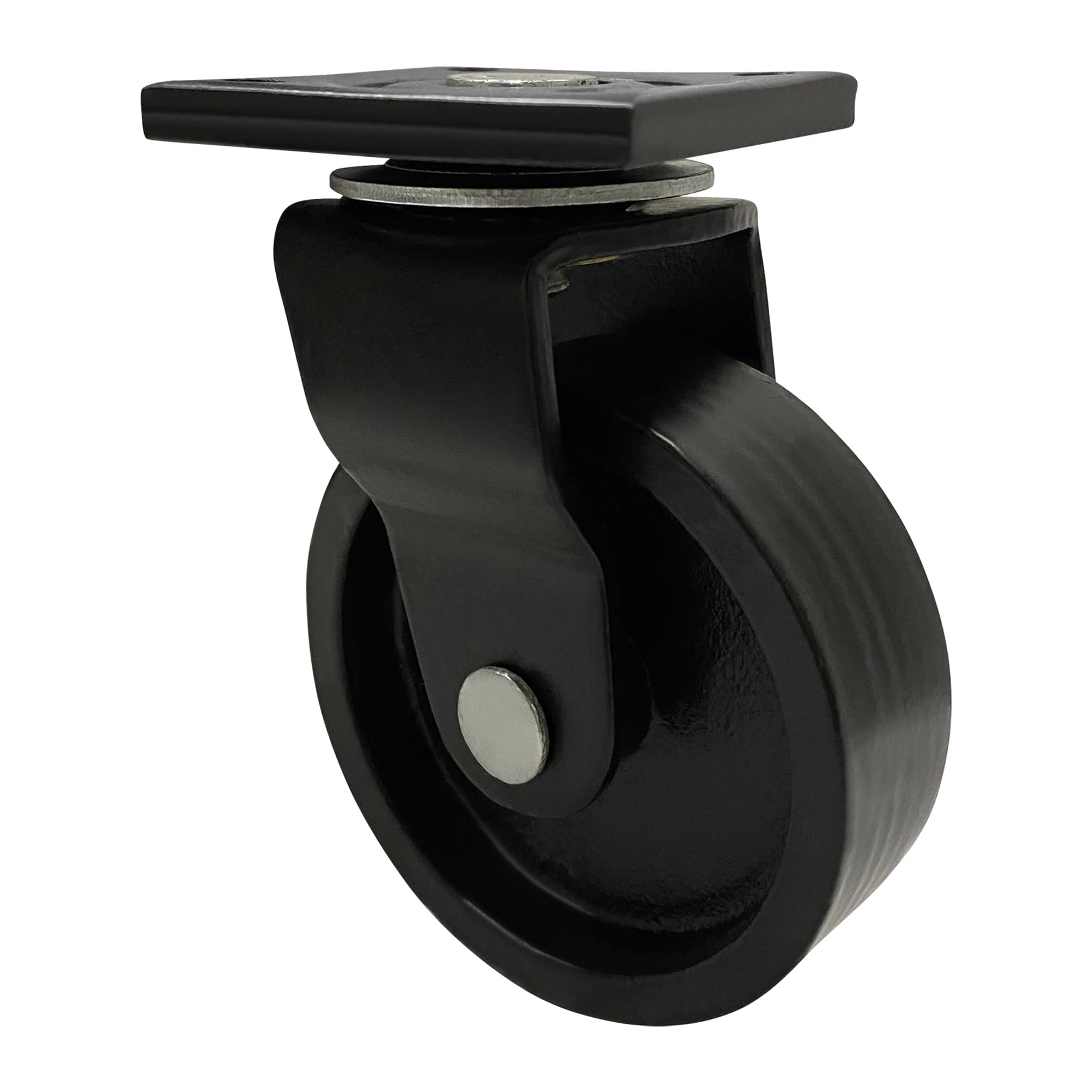 Impex (Pack of 4) 2" Heavy Duty Iron Swivel Wheel Caster [500 Load Capicity] 65 MM Wheels with 360 Degree Rotating Castor Wheel For Shopping Mall Trolley Cart Furniture Hardware