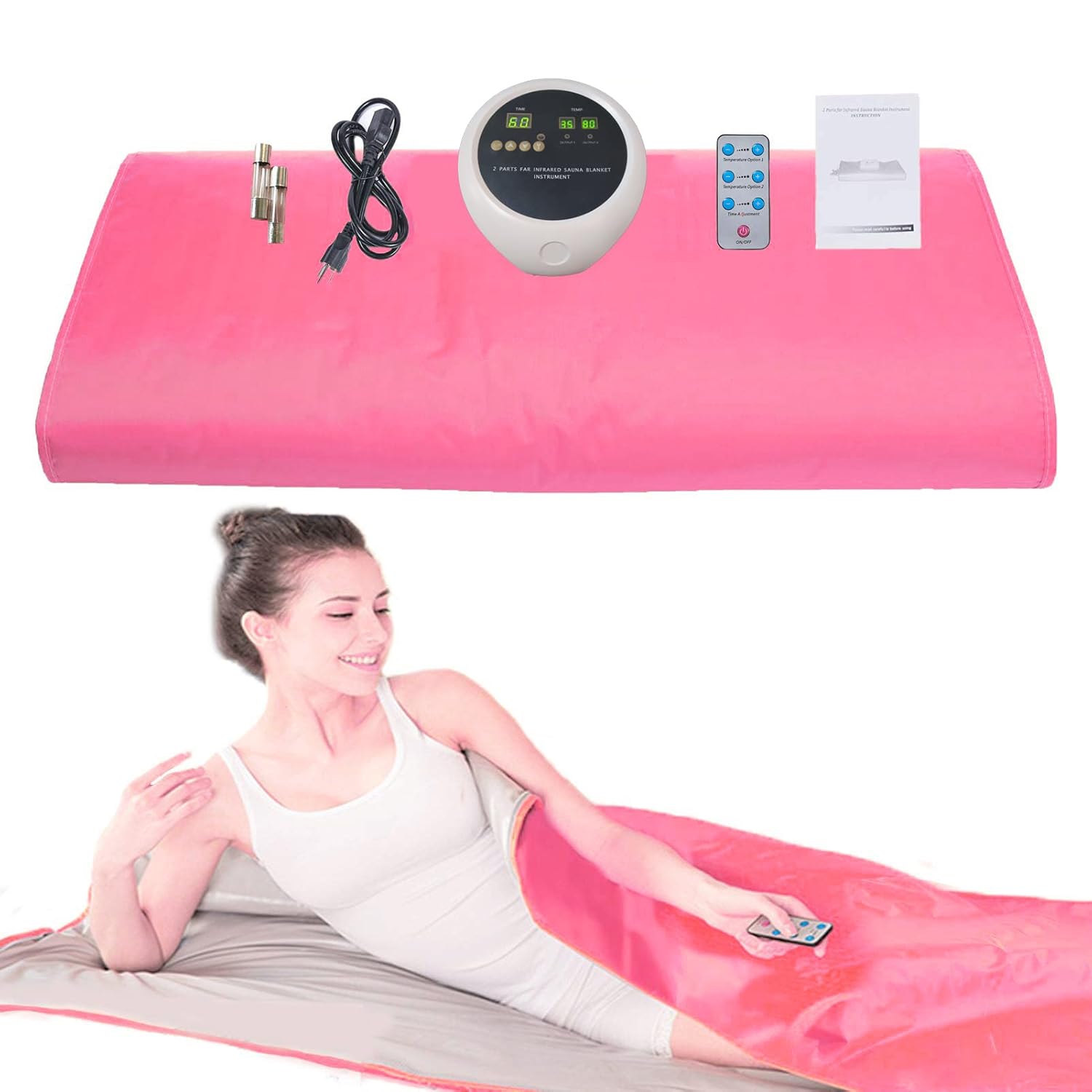FarInfrared Sauna Blanket Fast Heating With 2Zone Digital
