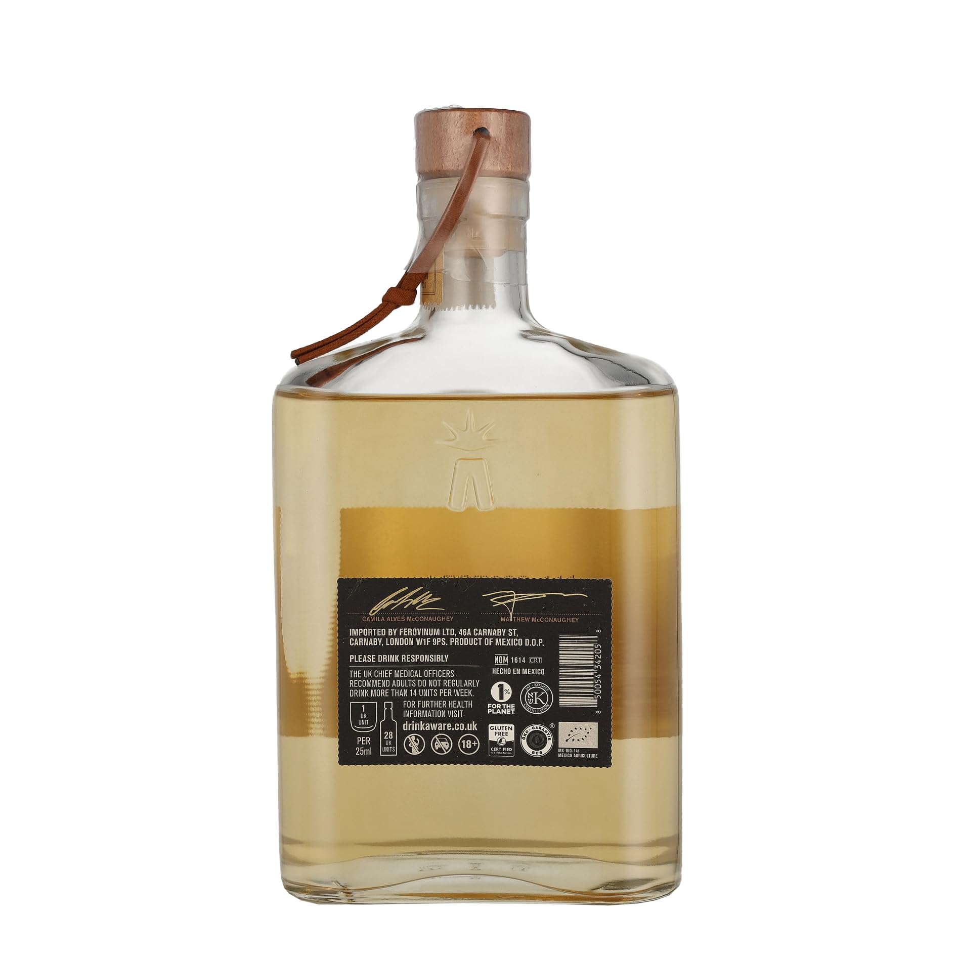 Pantalones Añejo Tequila 0,7L – Premium Tequila von Matthew McConaughey, 100% Blaue Agave, in amerikanischer Eiche gereift, 40% Vol., Mexiko