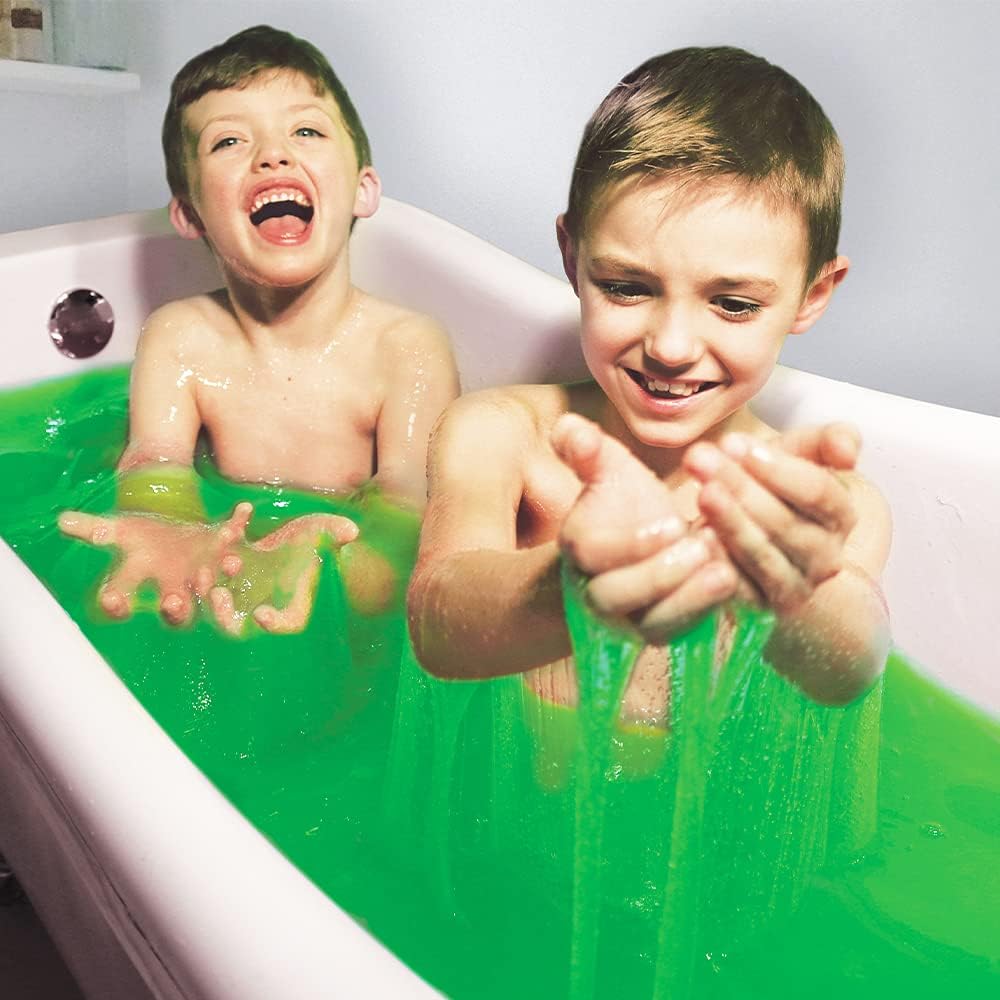 ZIMPLI - Slime Baff Zielony, 1 kąpiel lub 4 użycia do zabawy, jak za sprawą magii woda zamienia się w kolorowy slime, zabawka do wanny dla dzieci