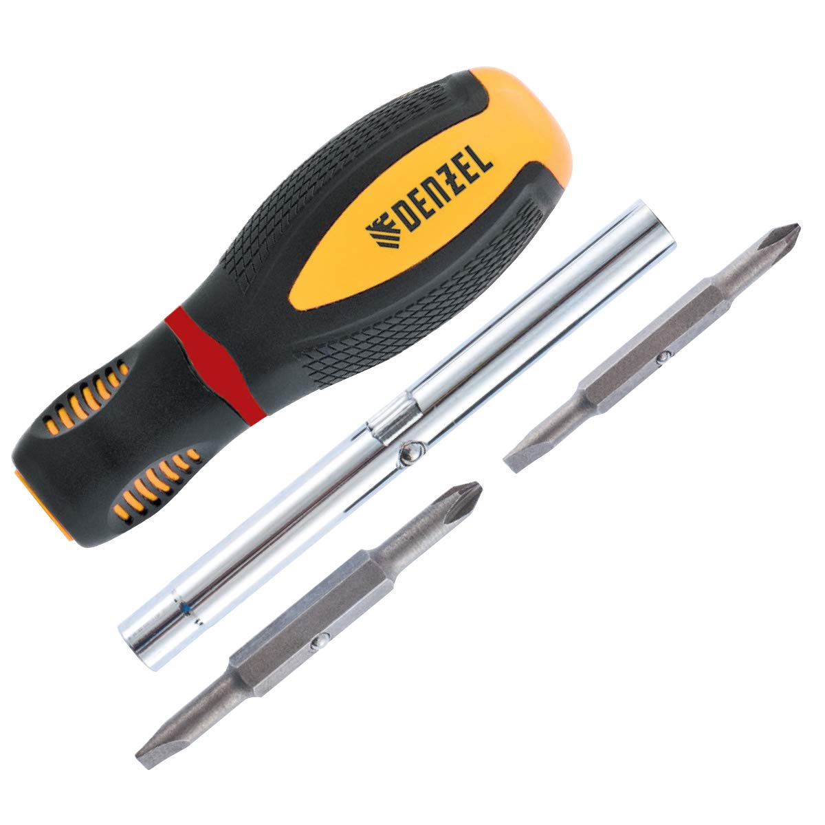 Combination Screwdriver – SL 3/16" PH1 & SL 1/4" PH2, Portable Compact Hand Tool for DIY & Home Repairs