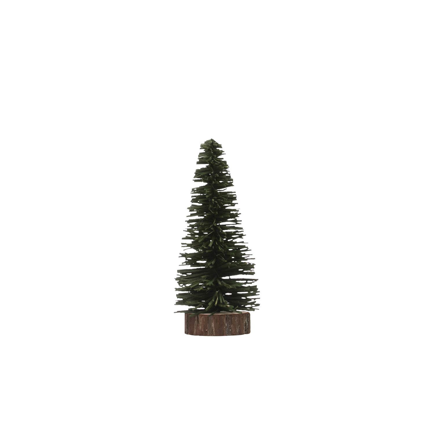 Forest Green Tree on Base 4 x 9 Wood Decorative Tabletop Figurine