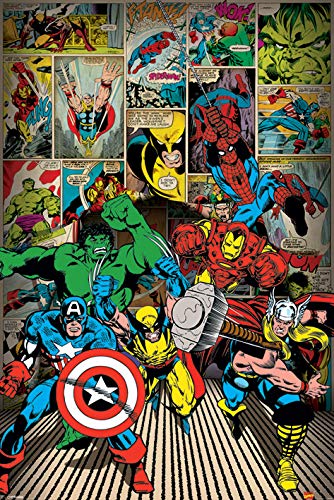 Maxi poster Marvel Comics, Here Come The Heroes