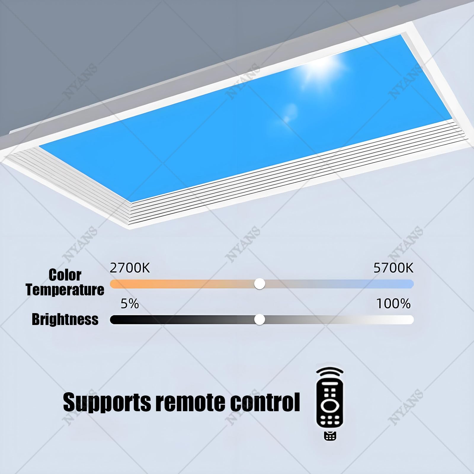 Lampa Sufitowa Imitująca Niebo Integrated-60 * 120cm